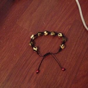 Leopard shamballa bracelet