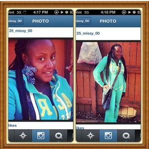 Denim earrings and purse