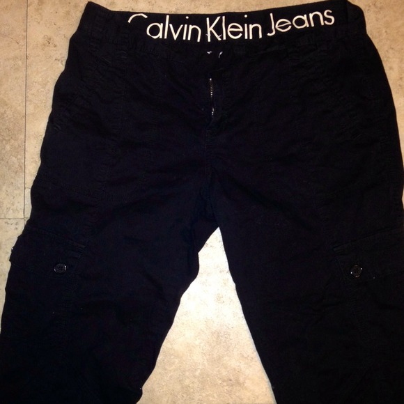 Calvin Klein Navy Blue Capris
