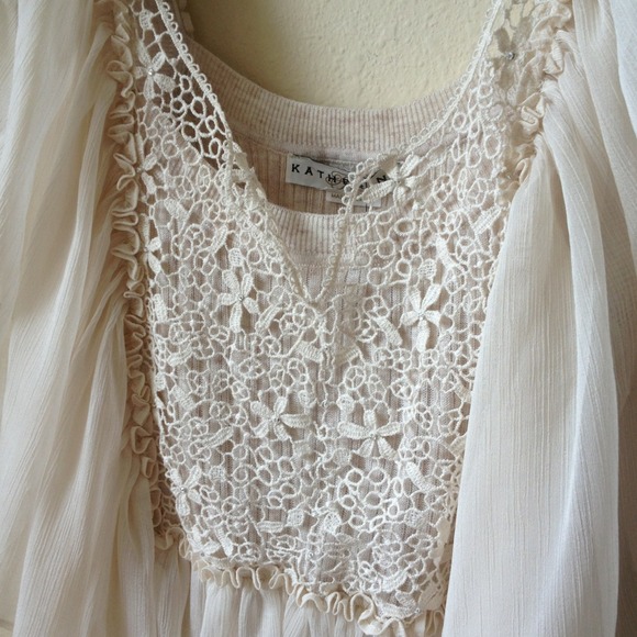 Katherine chiffon knit top - Picture 2 of 3