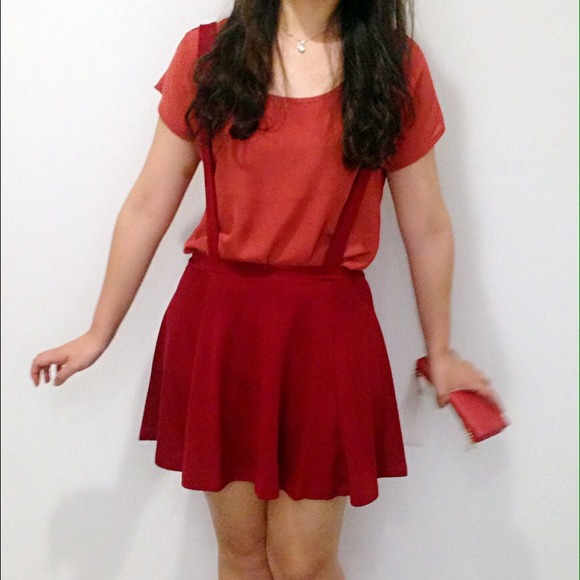 ASOS cute red skirt