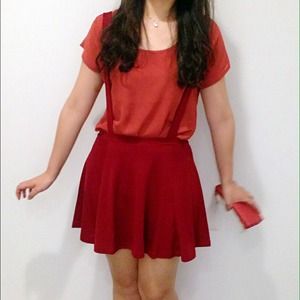 ASOS cute red skirt