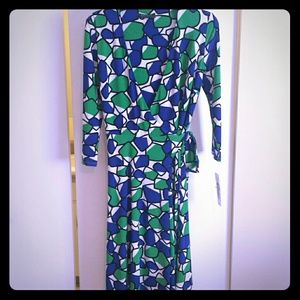 Ralph Lauren patterned wrap dress NEW size 2