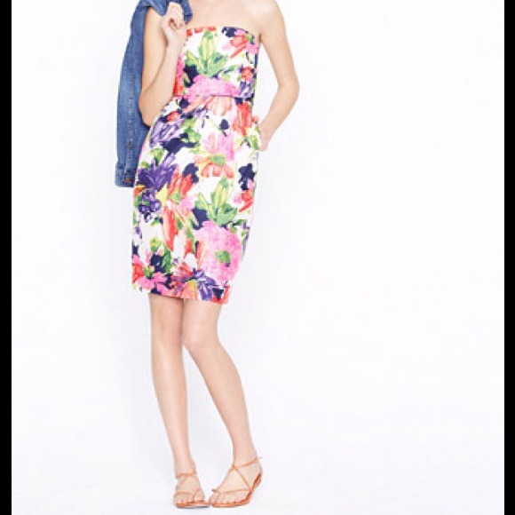 J Crew floral silk dress 00