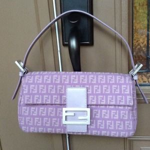 Fendi purple signature Baguette Handbag