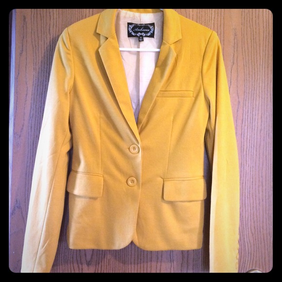 Jackets & Coats - Mustard Blazer Jackets & Coats - Mustard Blazer