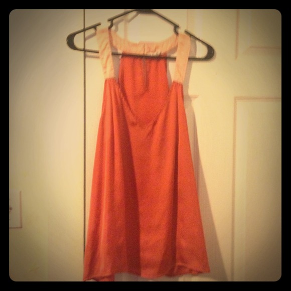 Silky Orange Sleeveless Top from Forever 21