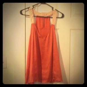 Silky Orange Sleeveless Top from Forever 21