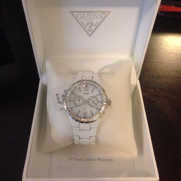 Guess diamond accent watch