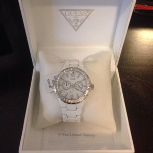 Guess diamond accent watch