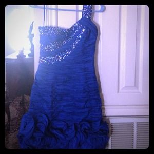 Royal blue dress
