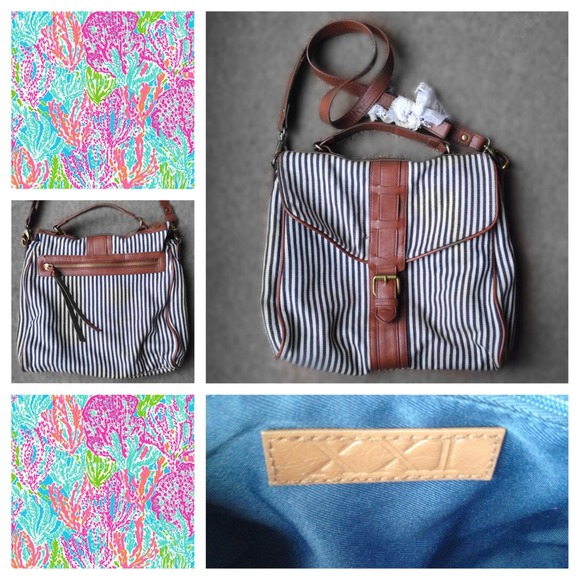 Forever 21 Stripe Crossbody Bag