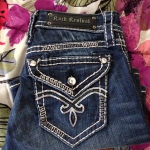 Rock Revival denim Bermuda shorts