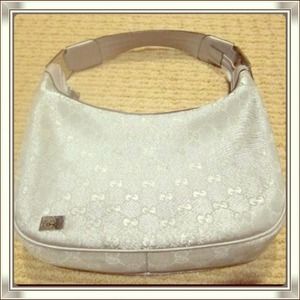 100% Authentic Gucci Silver Hobo Handbag/Purse