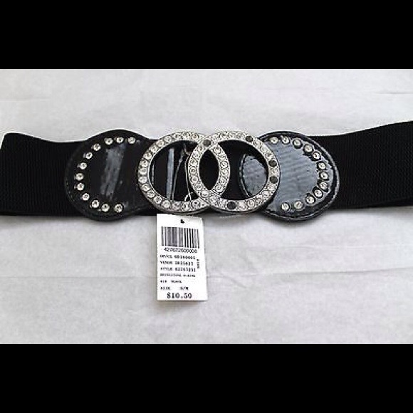 NEW! Sparkly Rhinestone Elastic Waist Belt WetSeal - Picture 3 of 4