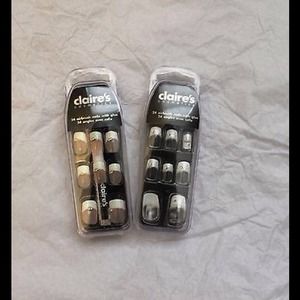 NEW 2 Sets! 24pcs Airbrush Nails Bridal by Claires