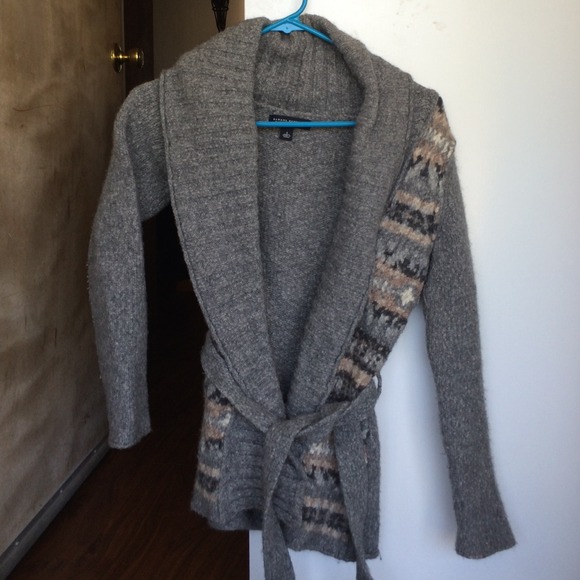 Banana Republic Woven Cardigan Grey