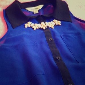 Sheer sleeveless top