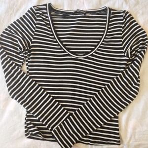 Brandy Melville Striped Long Sleeve Top