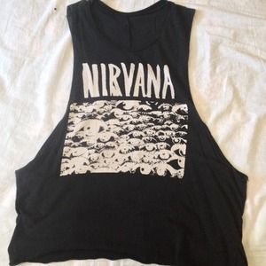 BUNDLE Nirvana Muscle Top/Rolling Stones