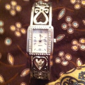 Mother of pearl heart watch