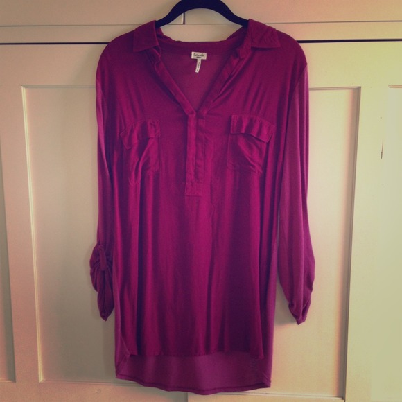 Splendid Purple sleeve shirt