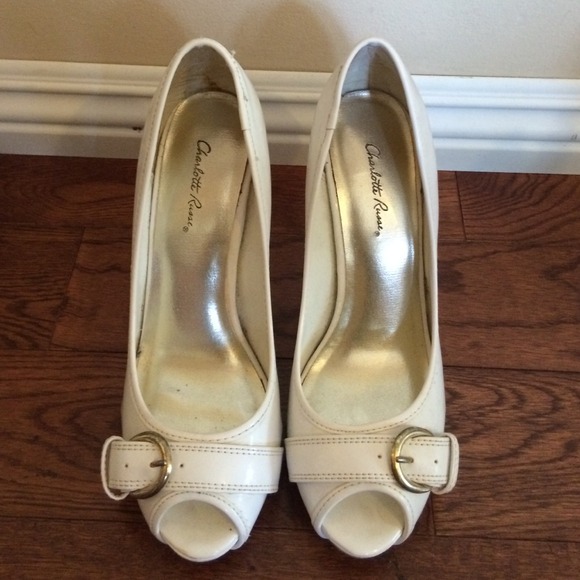 White Charlotte Russe Heels