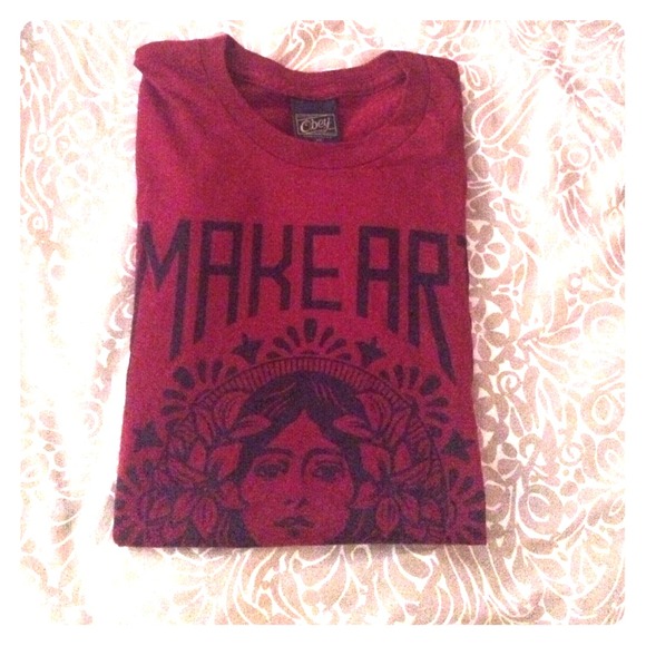Obey Make Art Not War Tee