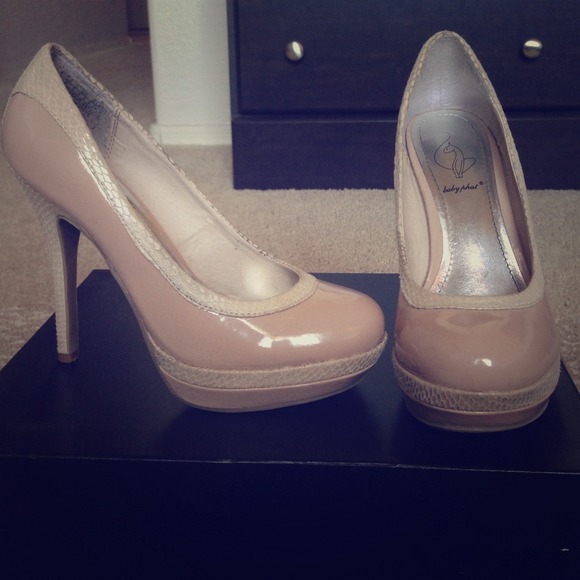 Nude high heels