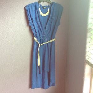 😃BCX high-low light blue Summer Dress!