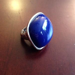 Dark blue statement ring!