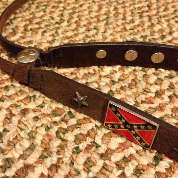 Hat belt rebel flag cowgirl