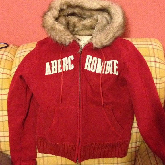Abercrombie and Fitch fur hooded jacket