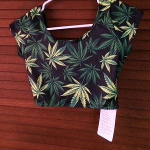 Marijuana Crop Top