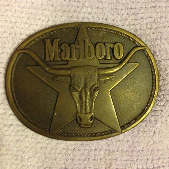 Antique Marlboro belt buckle. Rare. Cowgirl cowboy