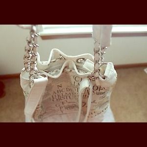 SOLD🚫Vintage Faux Leather Chain 2-Way Handbag