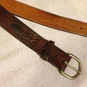 Men's Nocona leather cowboy belt interchangeable