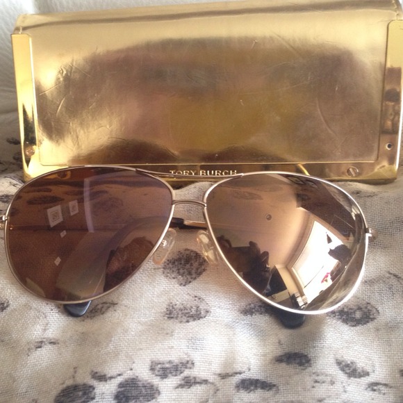 Tory Burch Gold Aviators