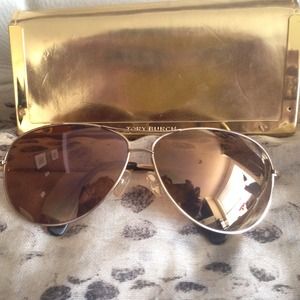 Tory Burch Gold Aviators