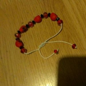 Red skull bracelet