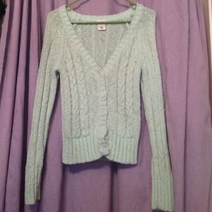 Blue knit sweater