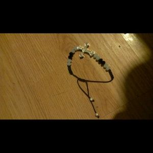Crystal cross bracelet