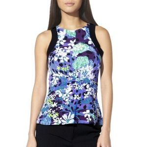 *SOLD* Peter Pilotto purple floral tank size M