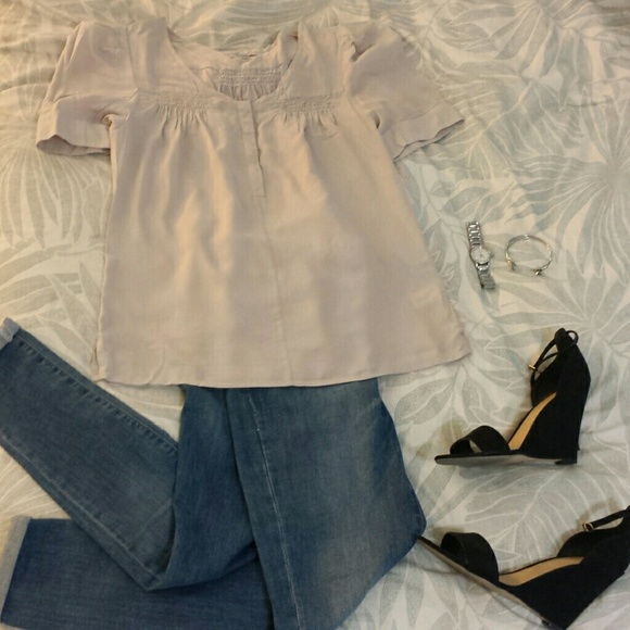 Taupe colored top