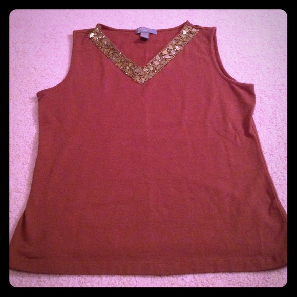 Brown tank top