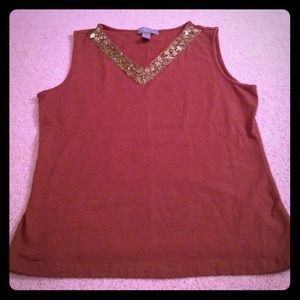 Brown tank top