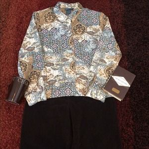 Koret Petite Button Up Blouse - Size 10p