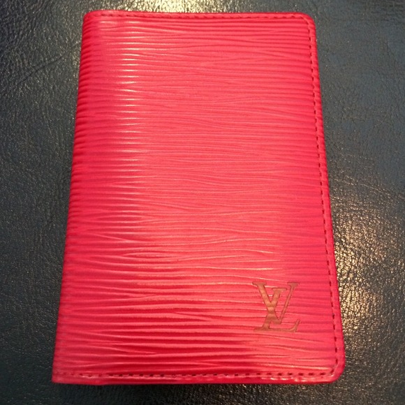 Louis Vuitton Red Epi Leather Card Case