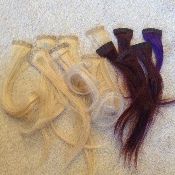 Clip in hair extensions