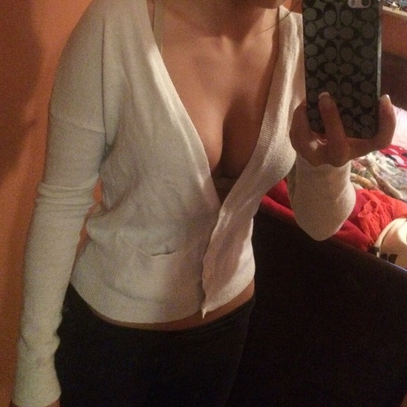 Cream cardigan!